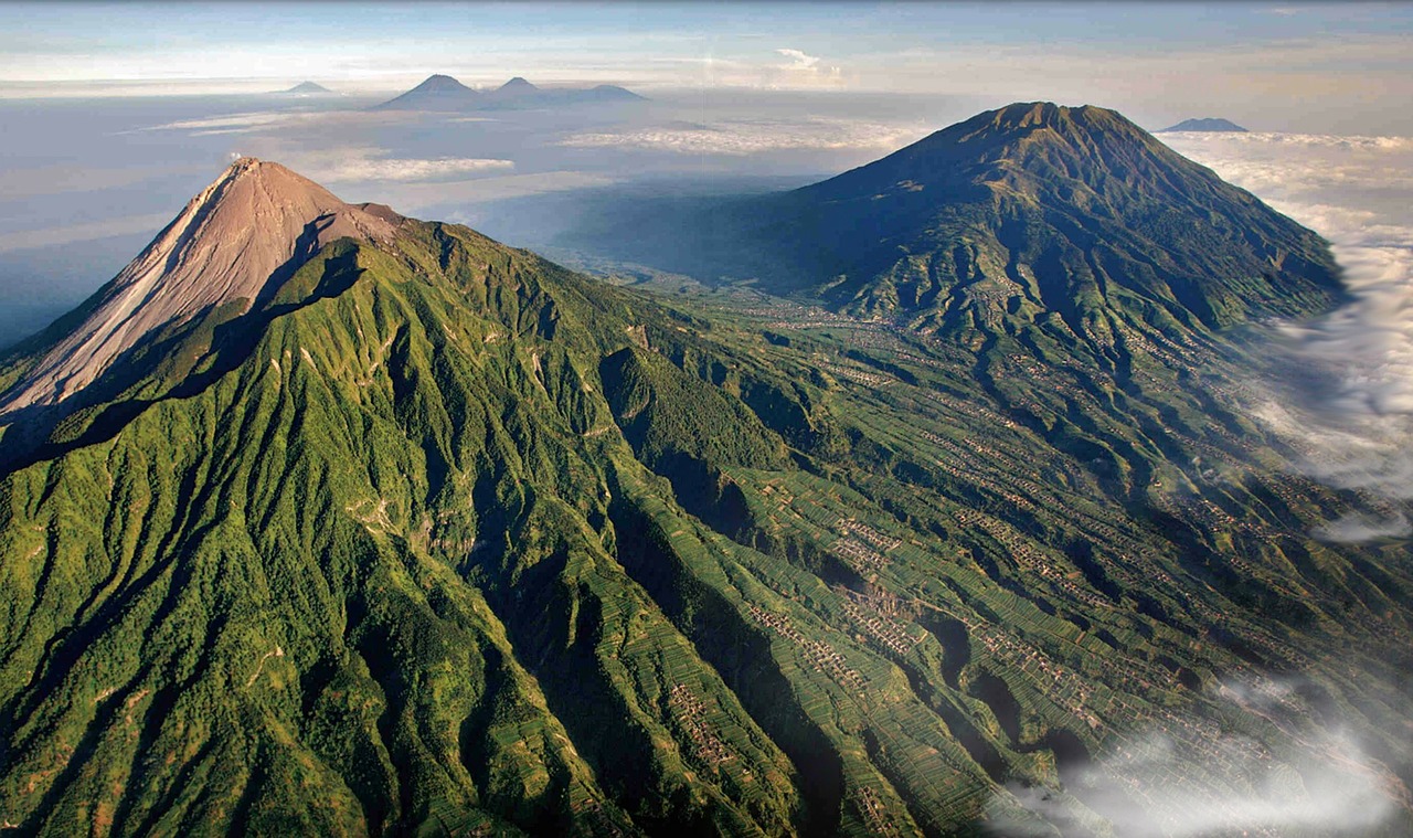 mount merapi volcano indonesia free photo