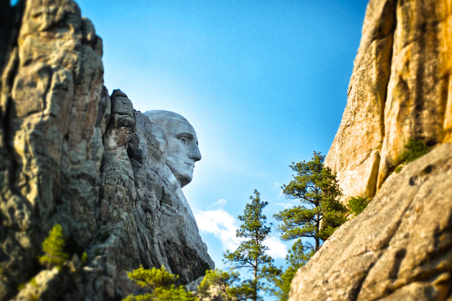 black hills carving cliff free photo