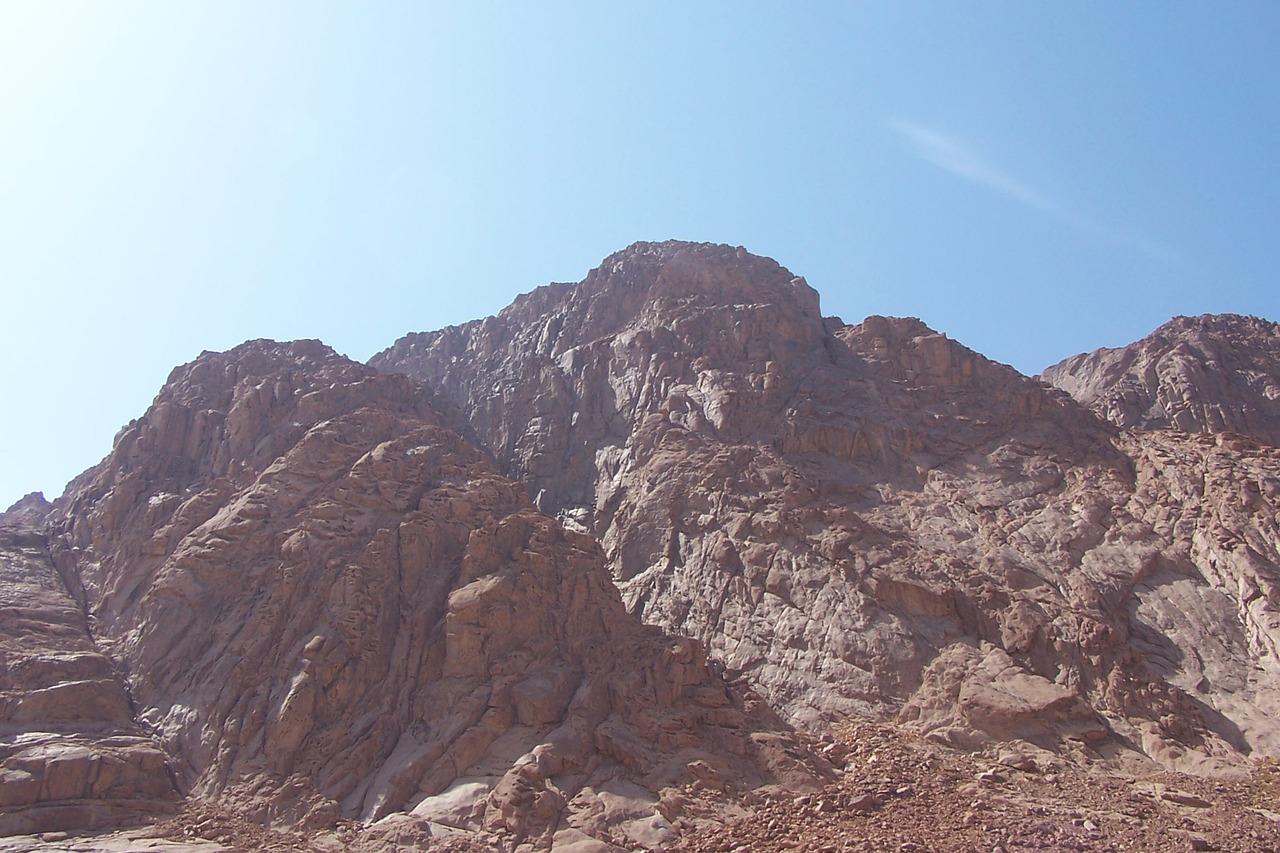 mount sinai mountains rocks free photo