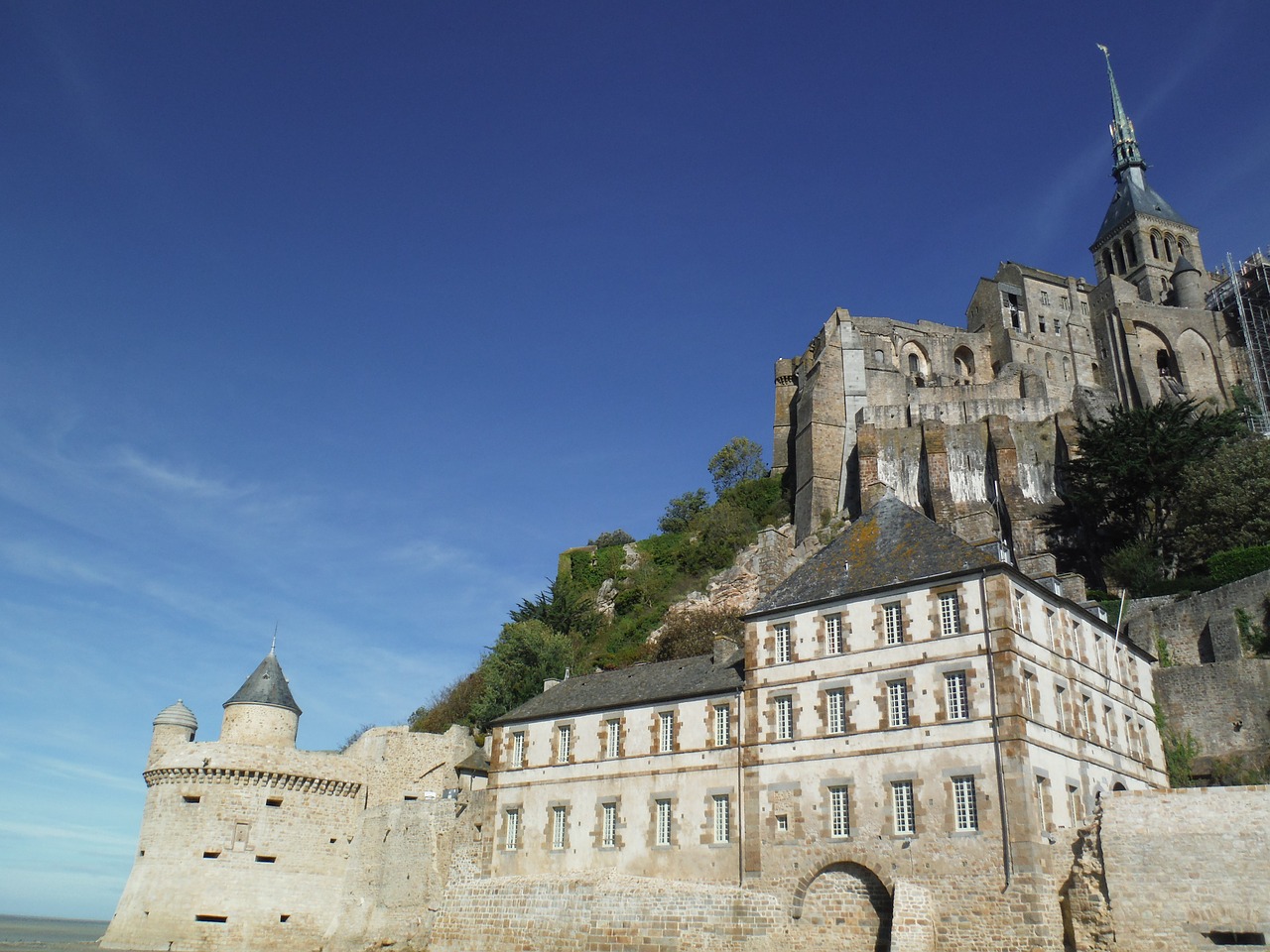 mount st michel france castle free photo