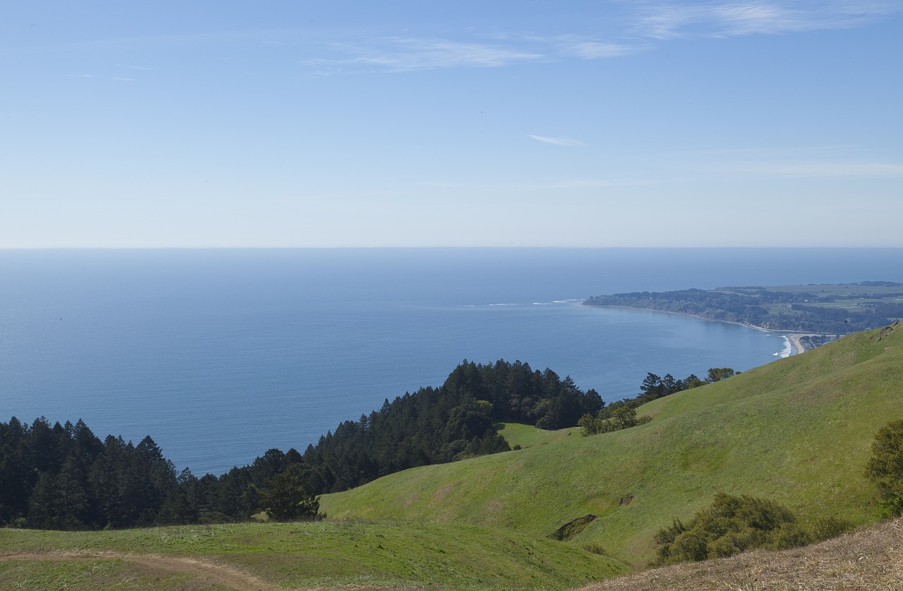 mount tam stinson beach pacific free photo