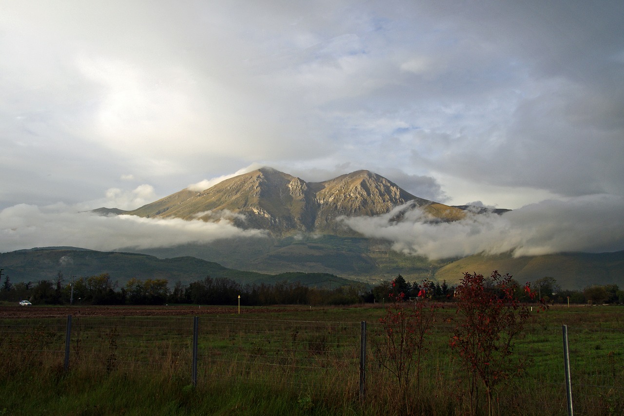 mount velino abruzzo magliano of the marsi free photo