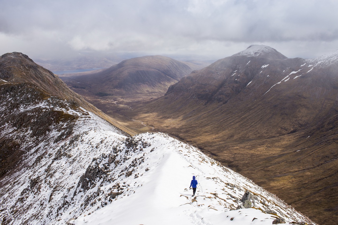 mountain walking trekking free photo