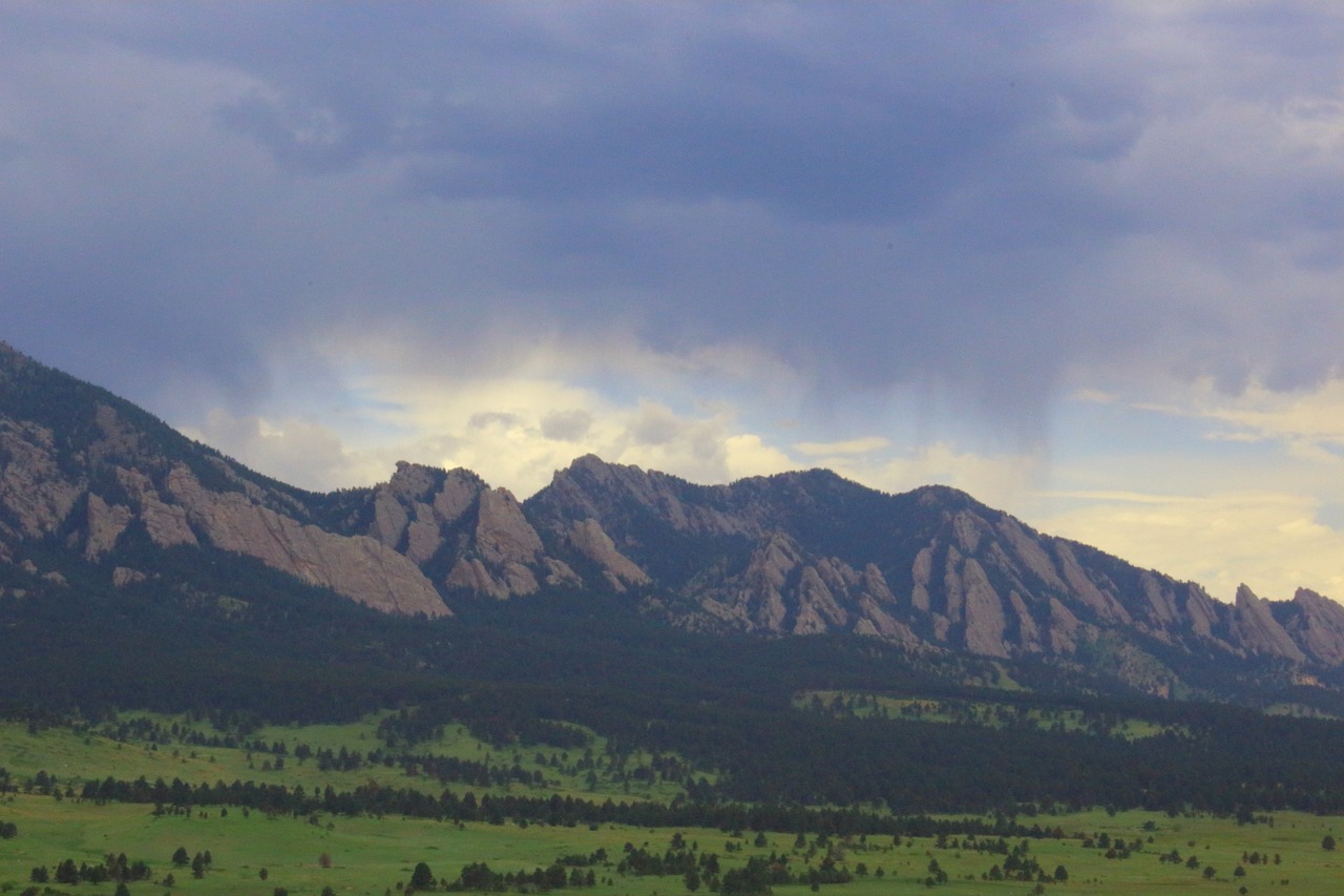 mountain storm landscape free photo