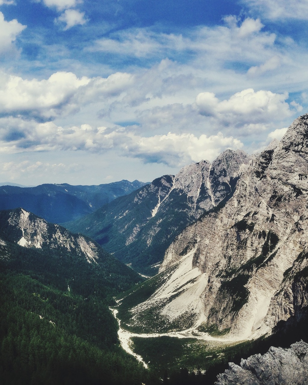 mountain woods cloudy free photo