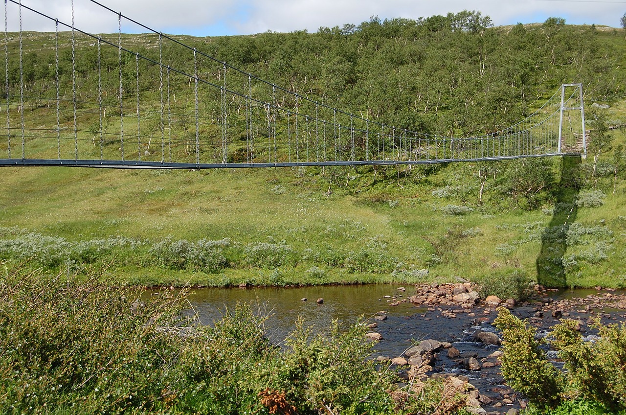 mountain bro suspension bridge free photo
