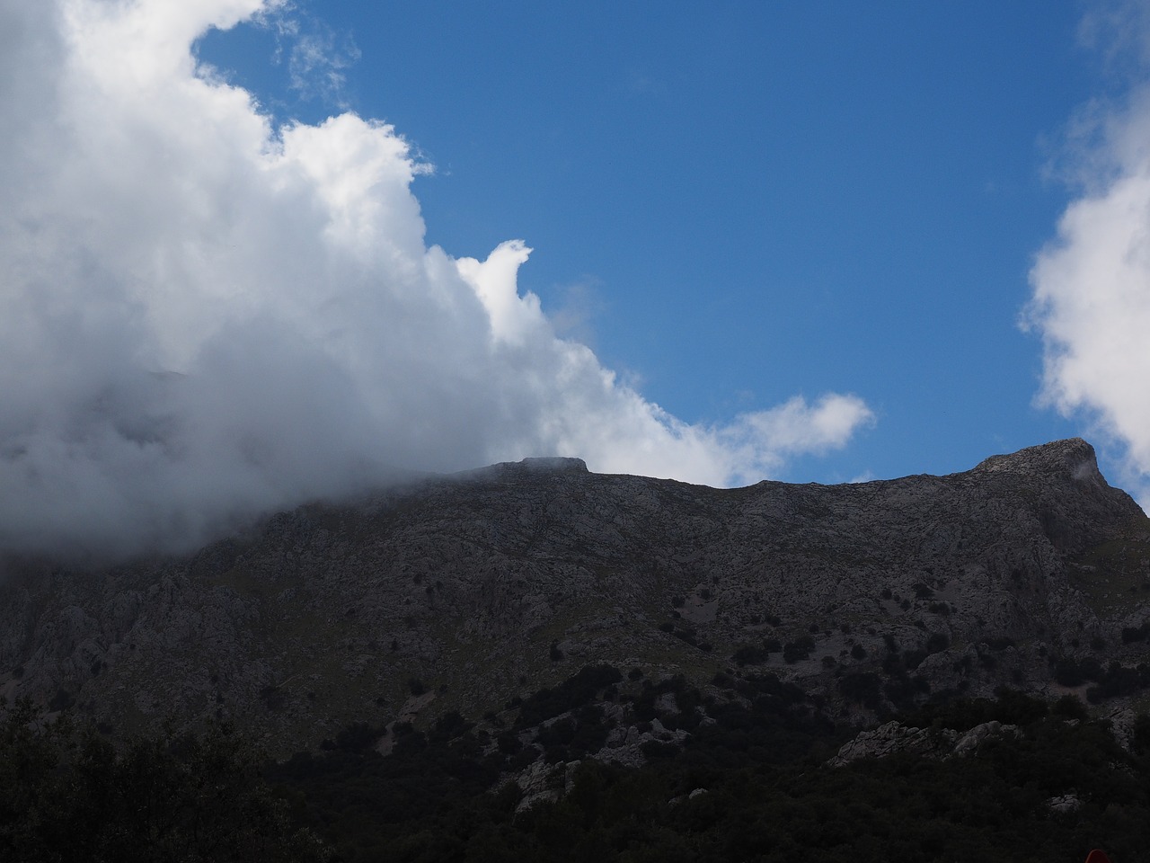 mountain clouds landscape free photo