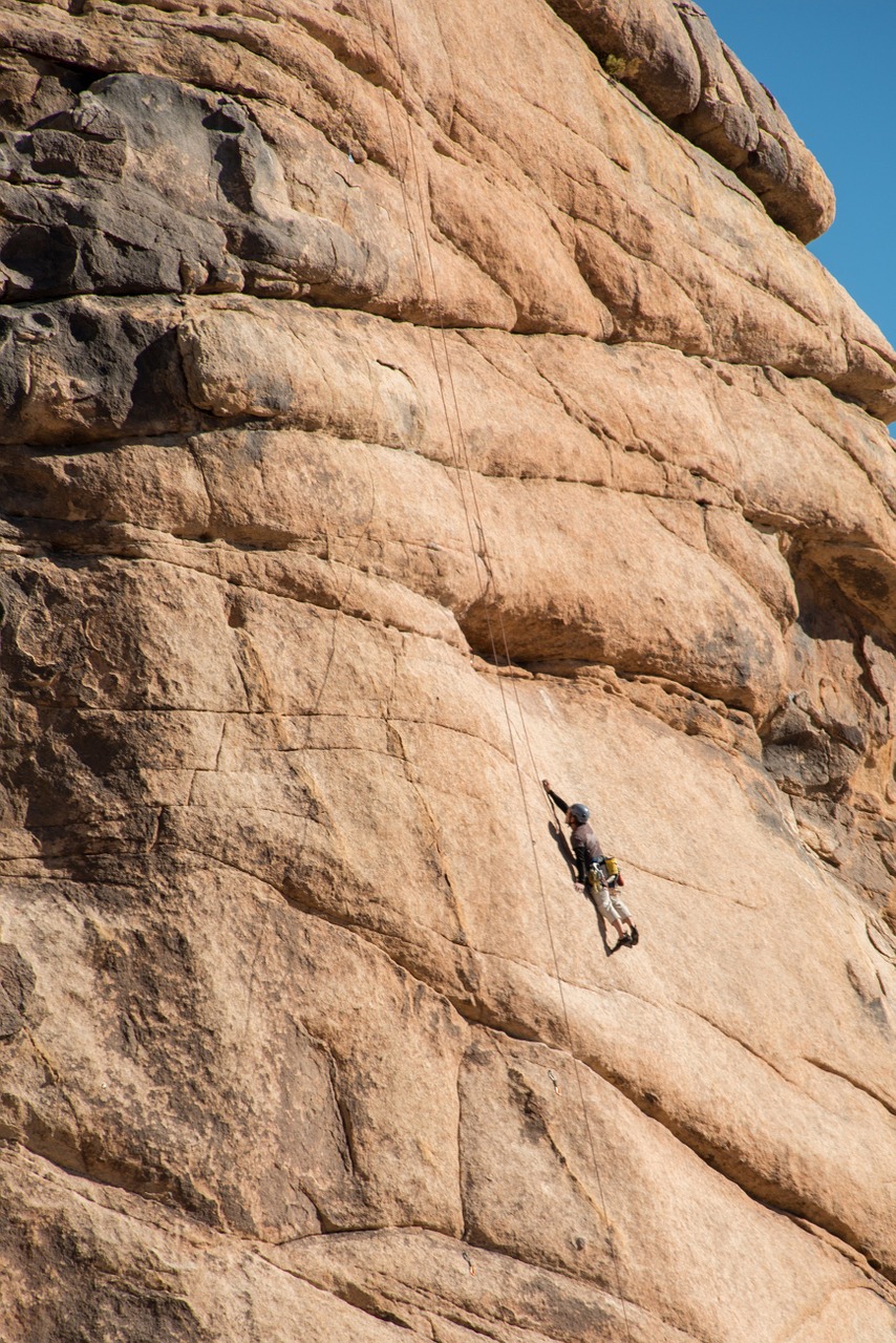 mountain climber rocks free photo