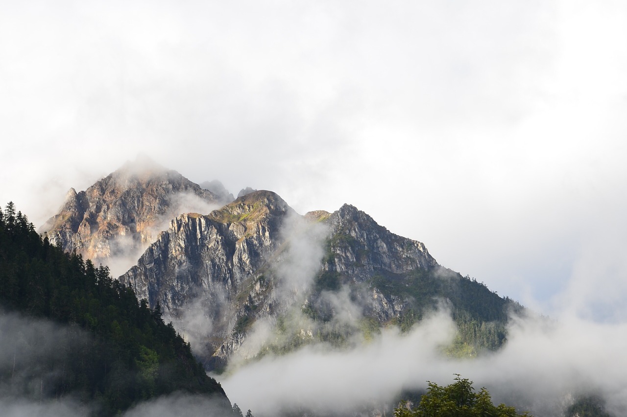 mountain fog cloud free photo