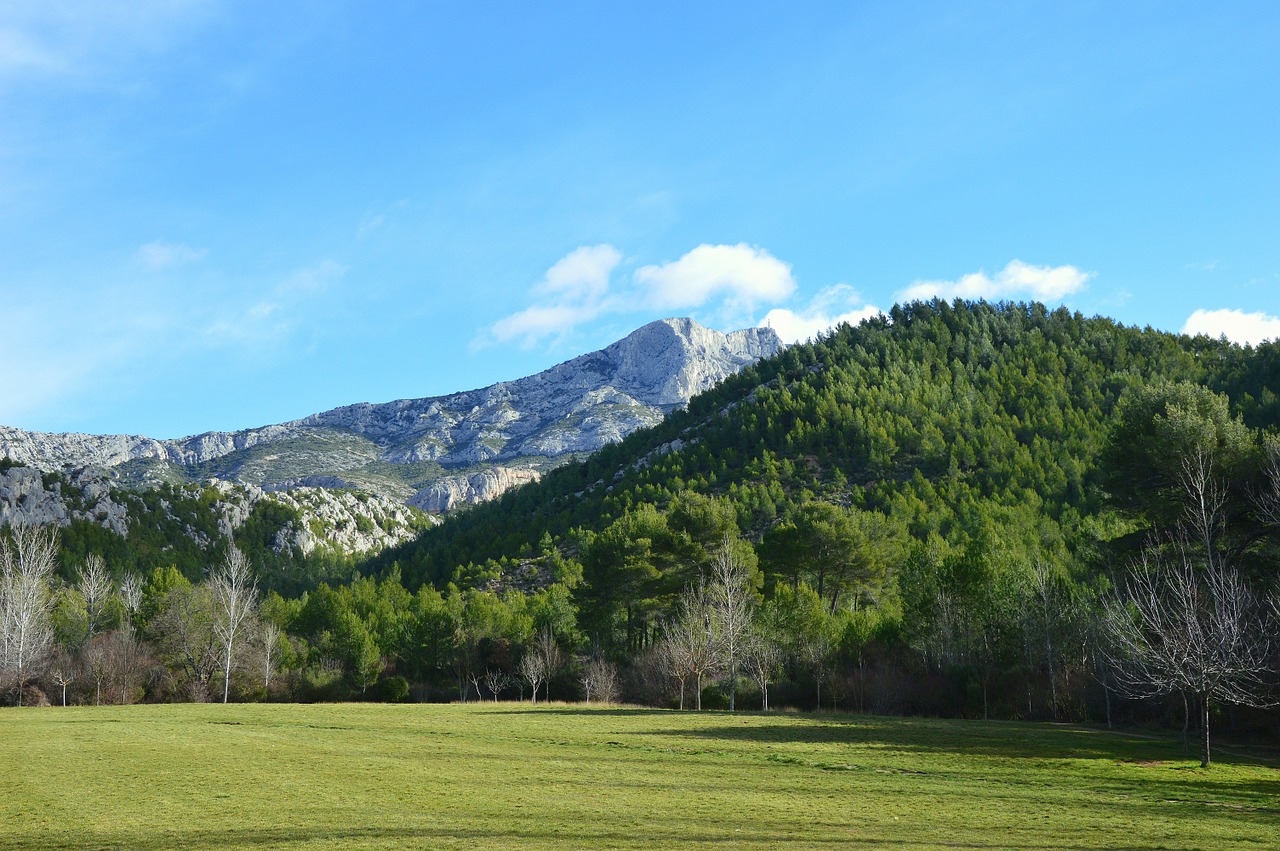 mountain france aix in provence free photo