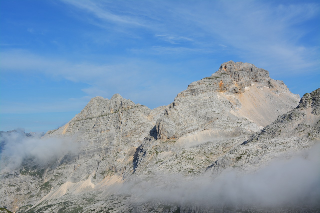 mountain fog clouds free photo