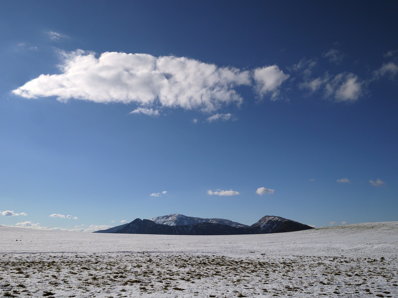 mountain sky clouds free photo