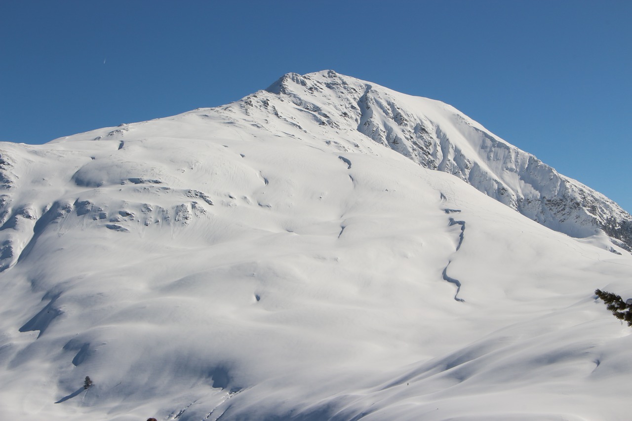 mountain snow landscape free photo