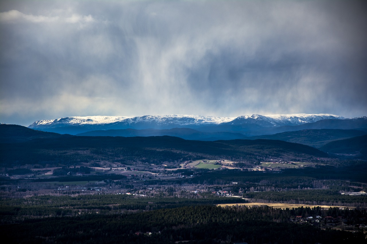 mountain snow norway free photo