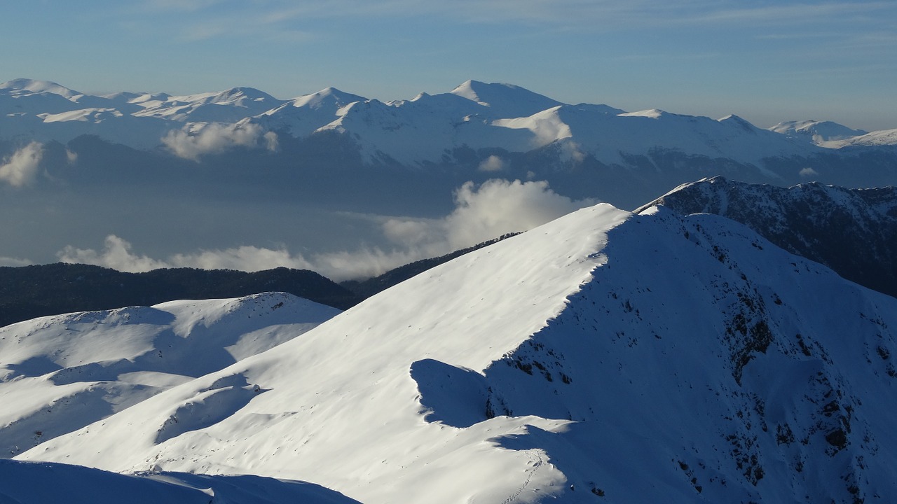 mountain clouds altitude free photo