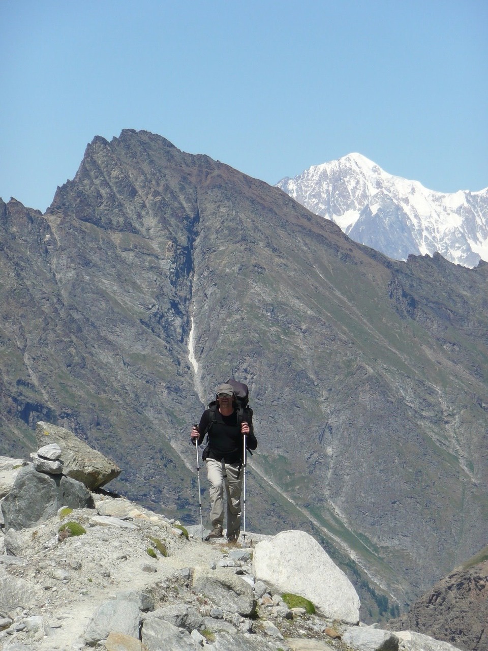 mountain snow hiking free photo