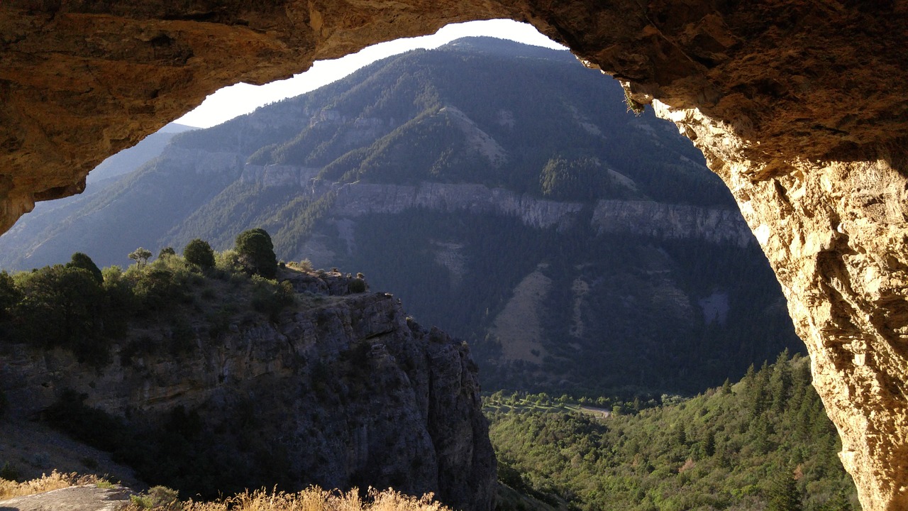 mountain cave arch free photo