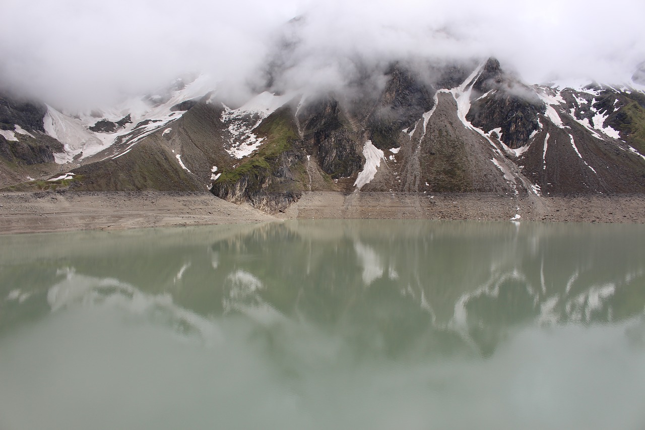 mountain lake reflection free photo