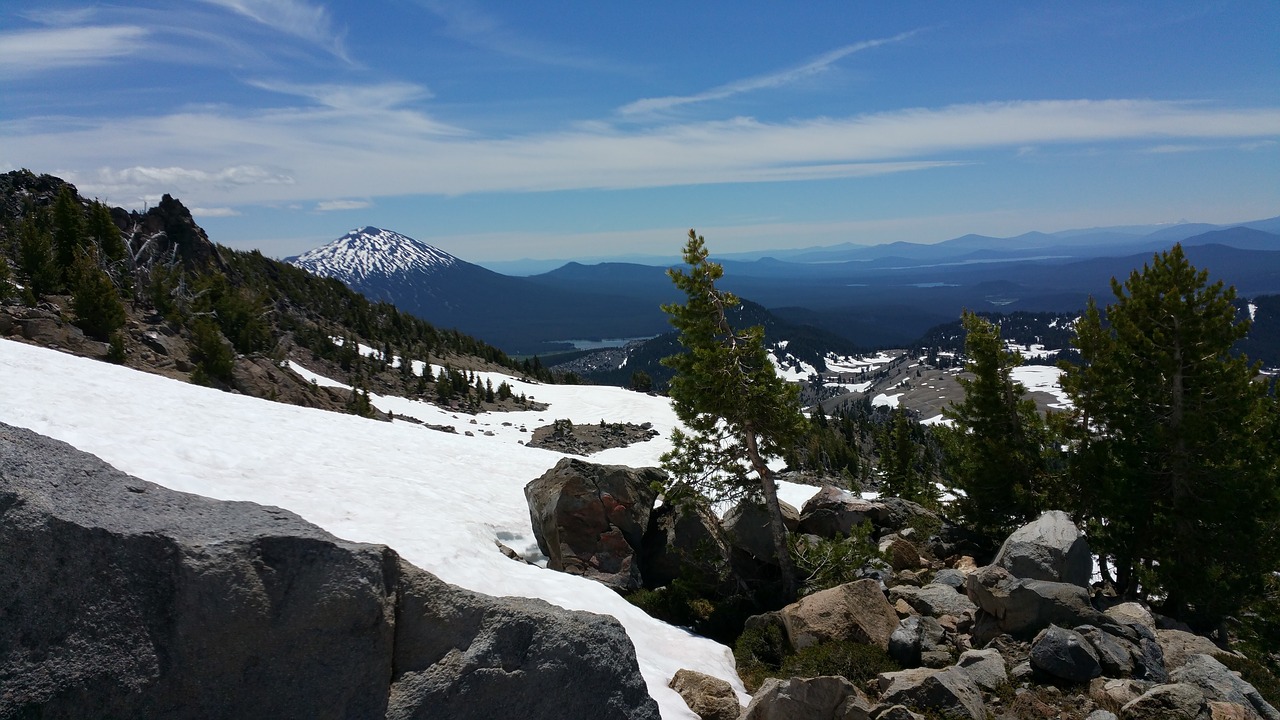 mountain oregon three sisters free photo