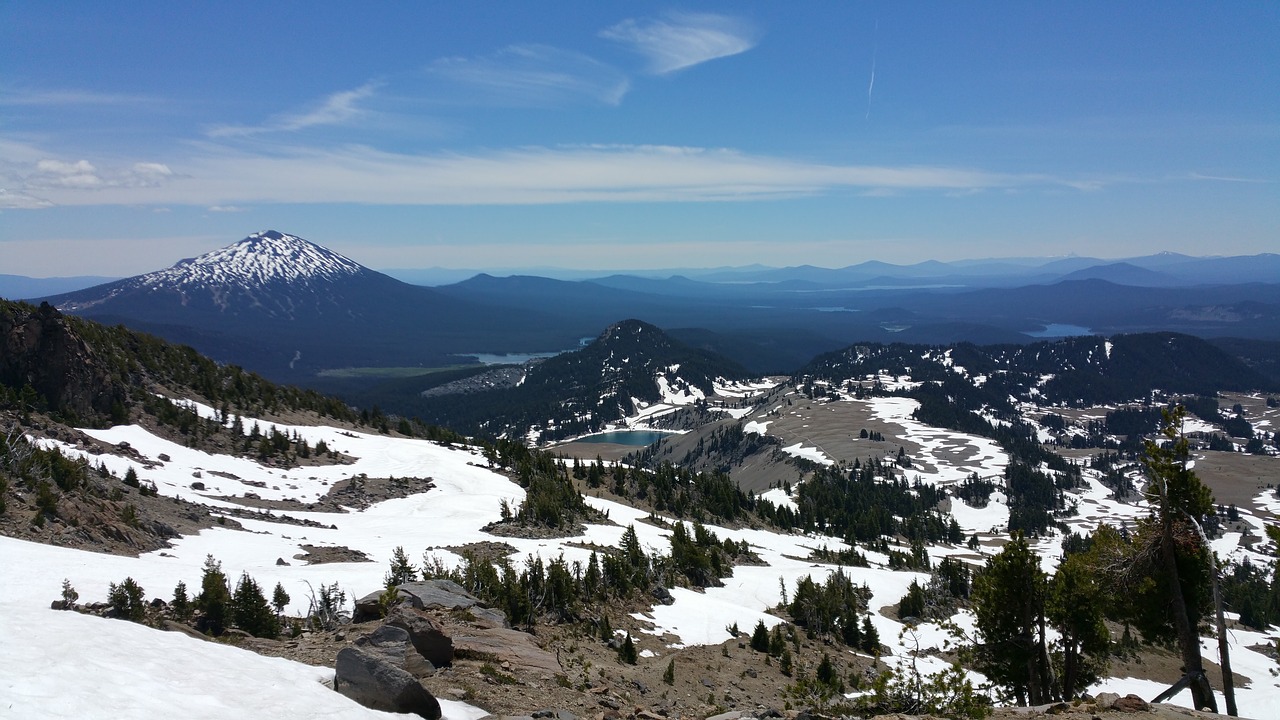 mountain oregon three sisters free photo