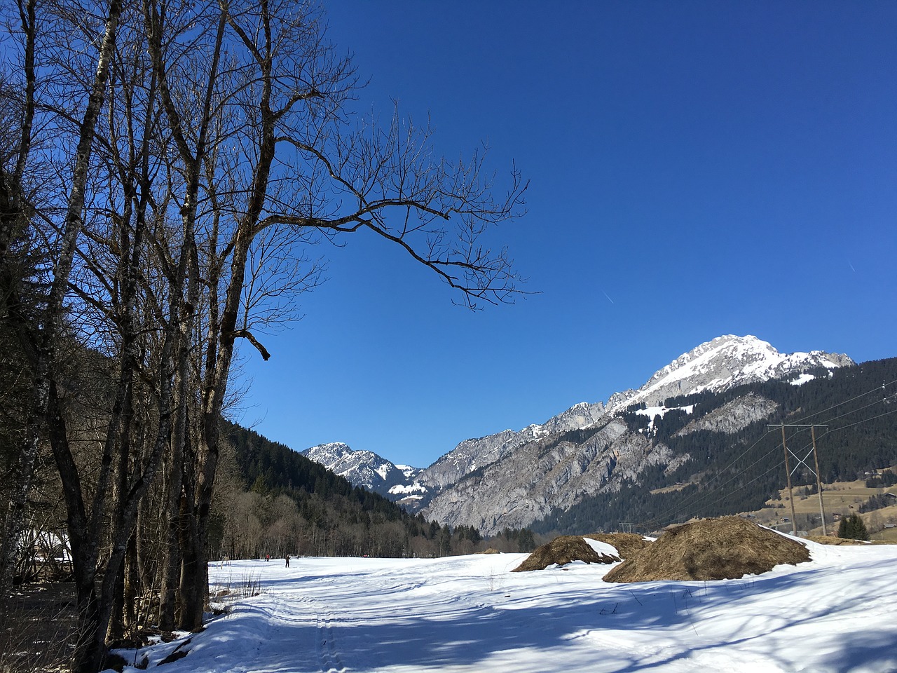 mountain sky blue free photo