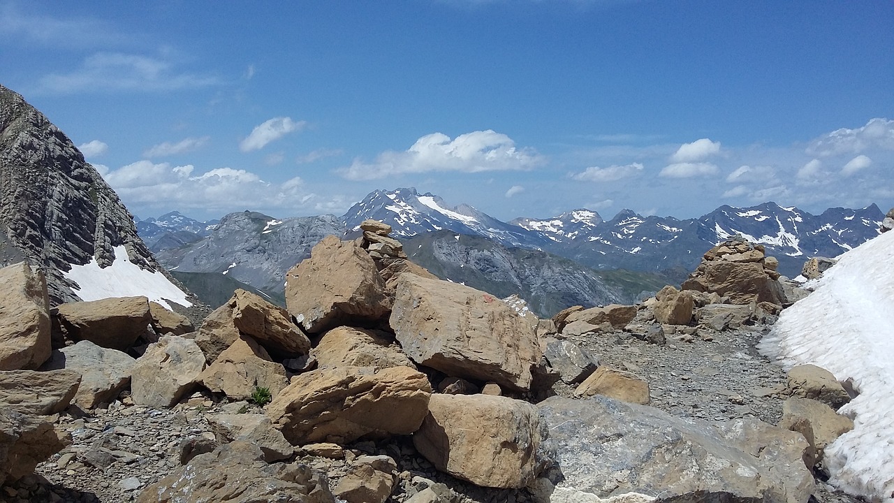 mountain rock sky free photo