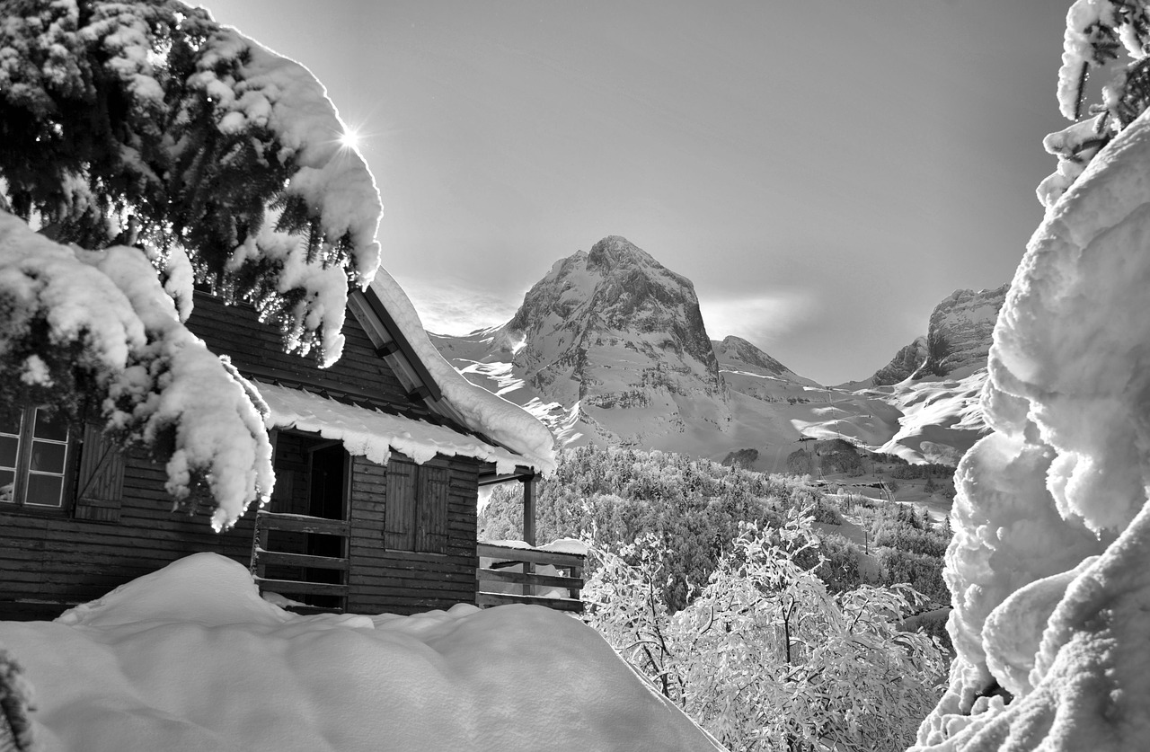 mountain snow winter free photo