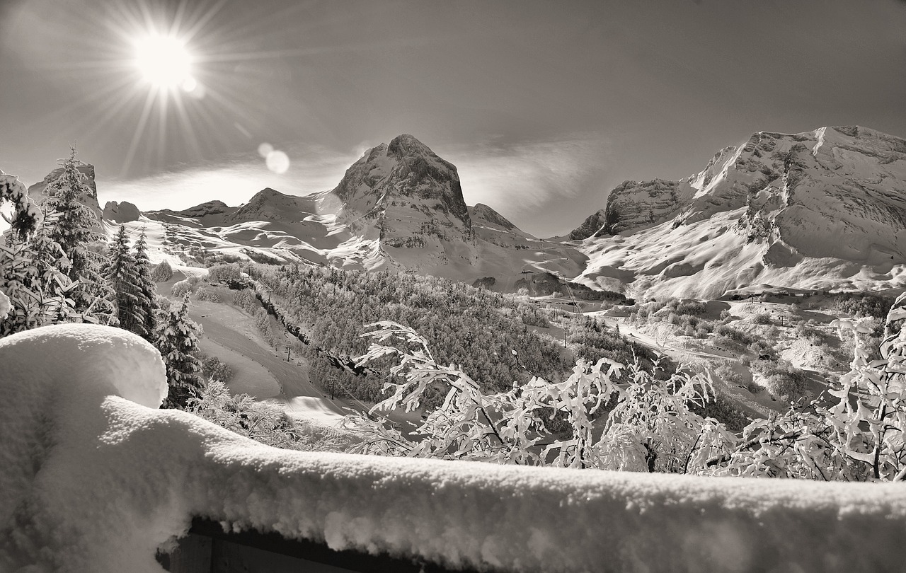 mountain snow winter free photo