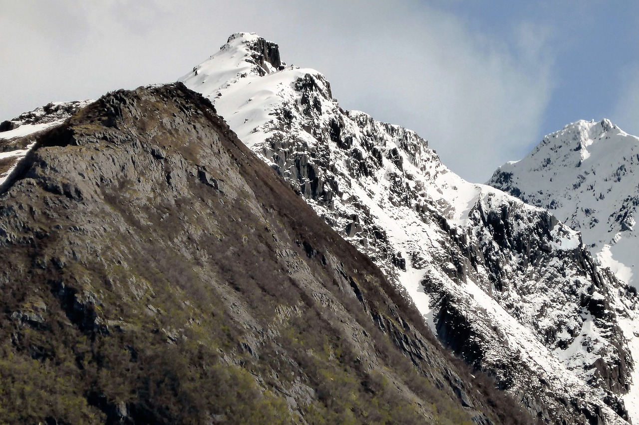 mountain snow winter free photo