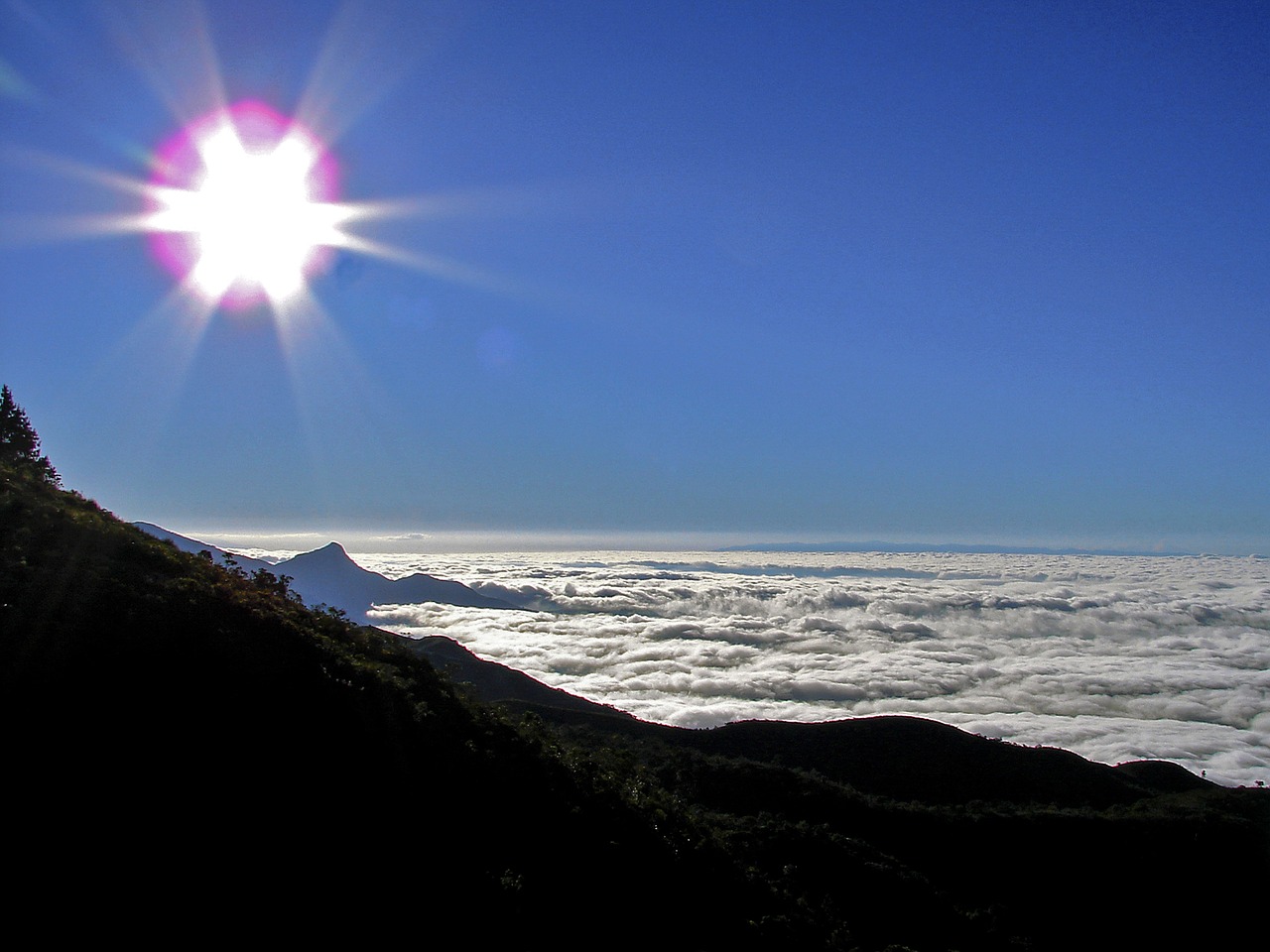 mountain clouds sol free photo