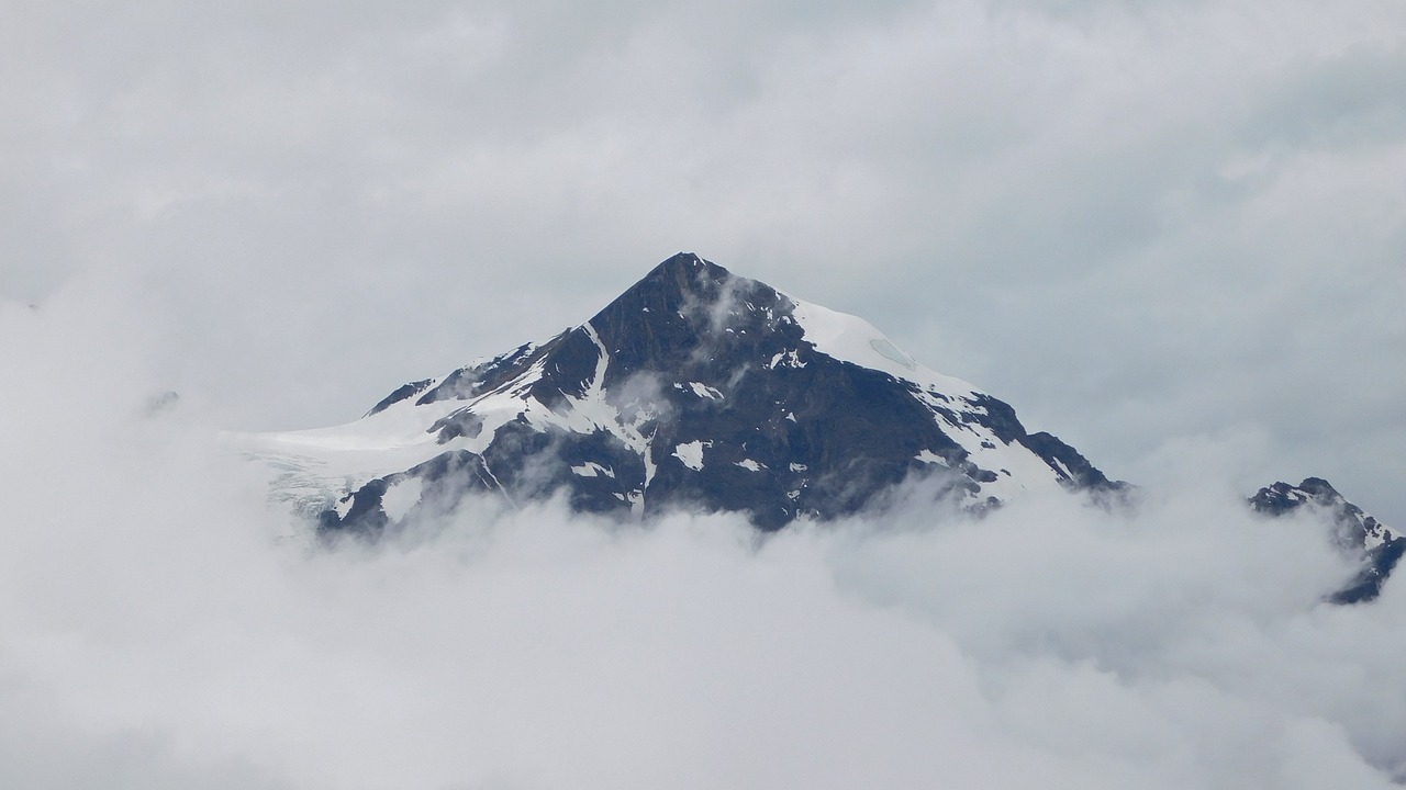 mountain mountain peak sky free photo