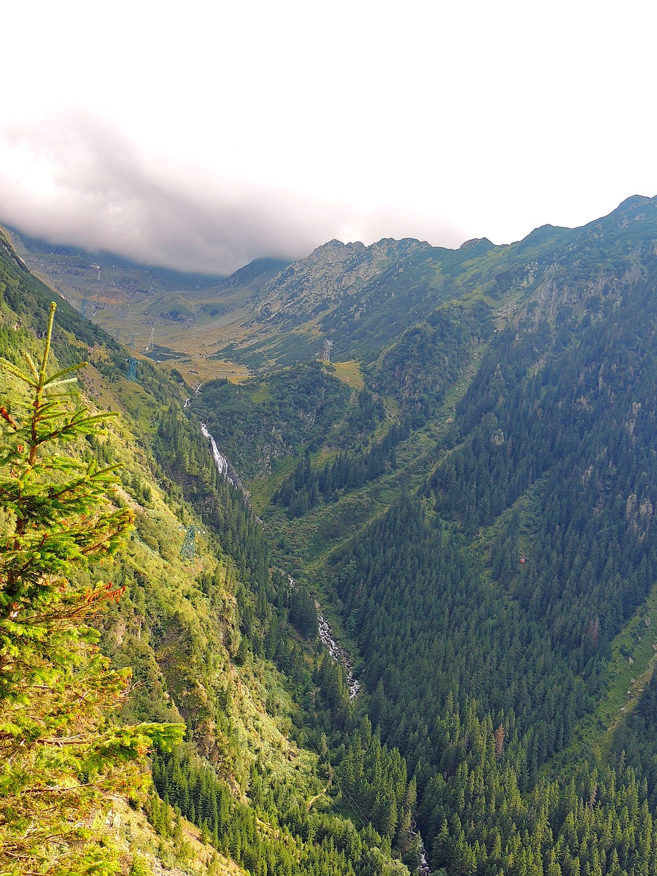 mountain landscape cascada free photo