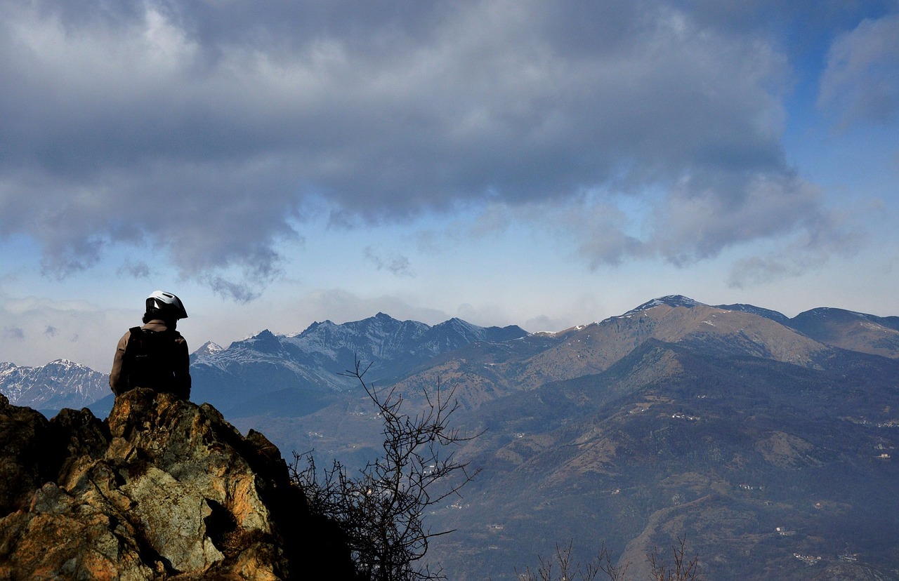 mountain guy sky free photo