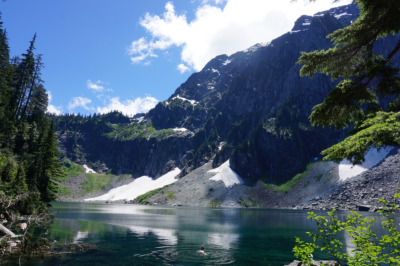 mountain lake seattle free photo