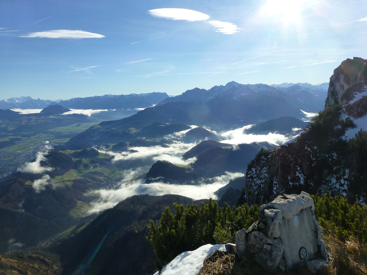 mountain untersberg landscape free photo
