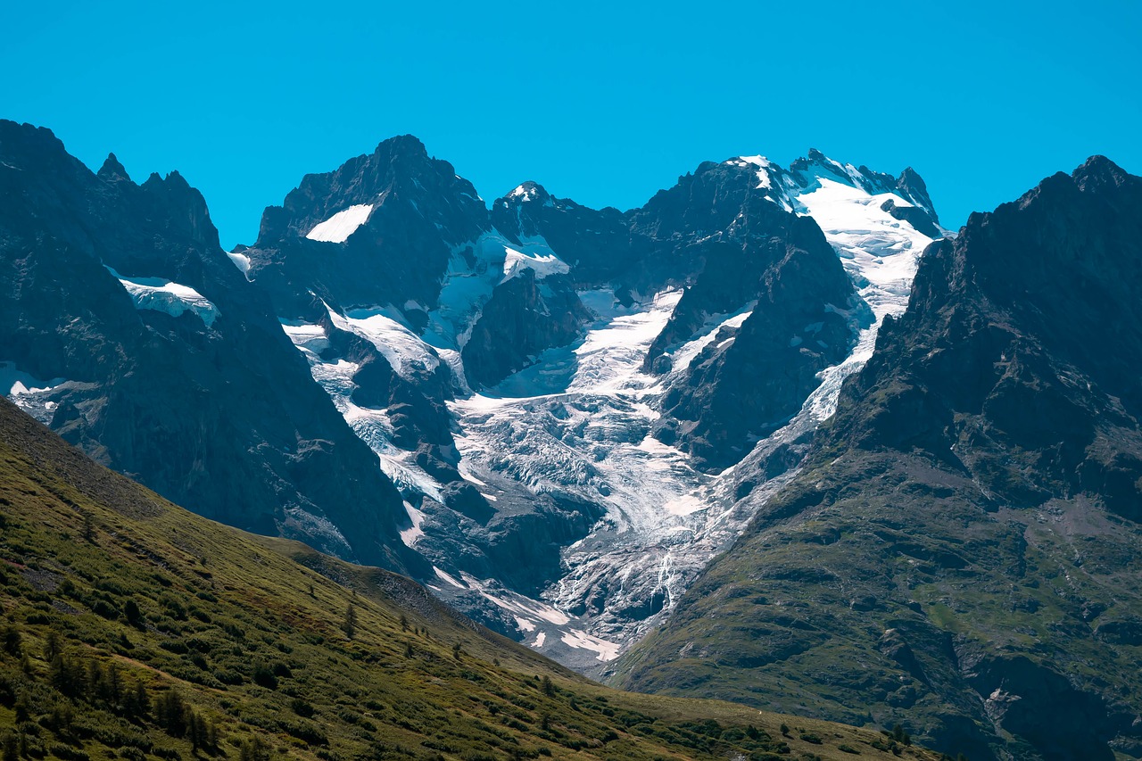 mountain alps the mege glacier free photo