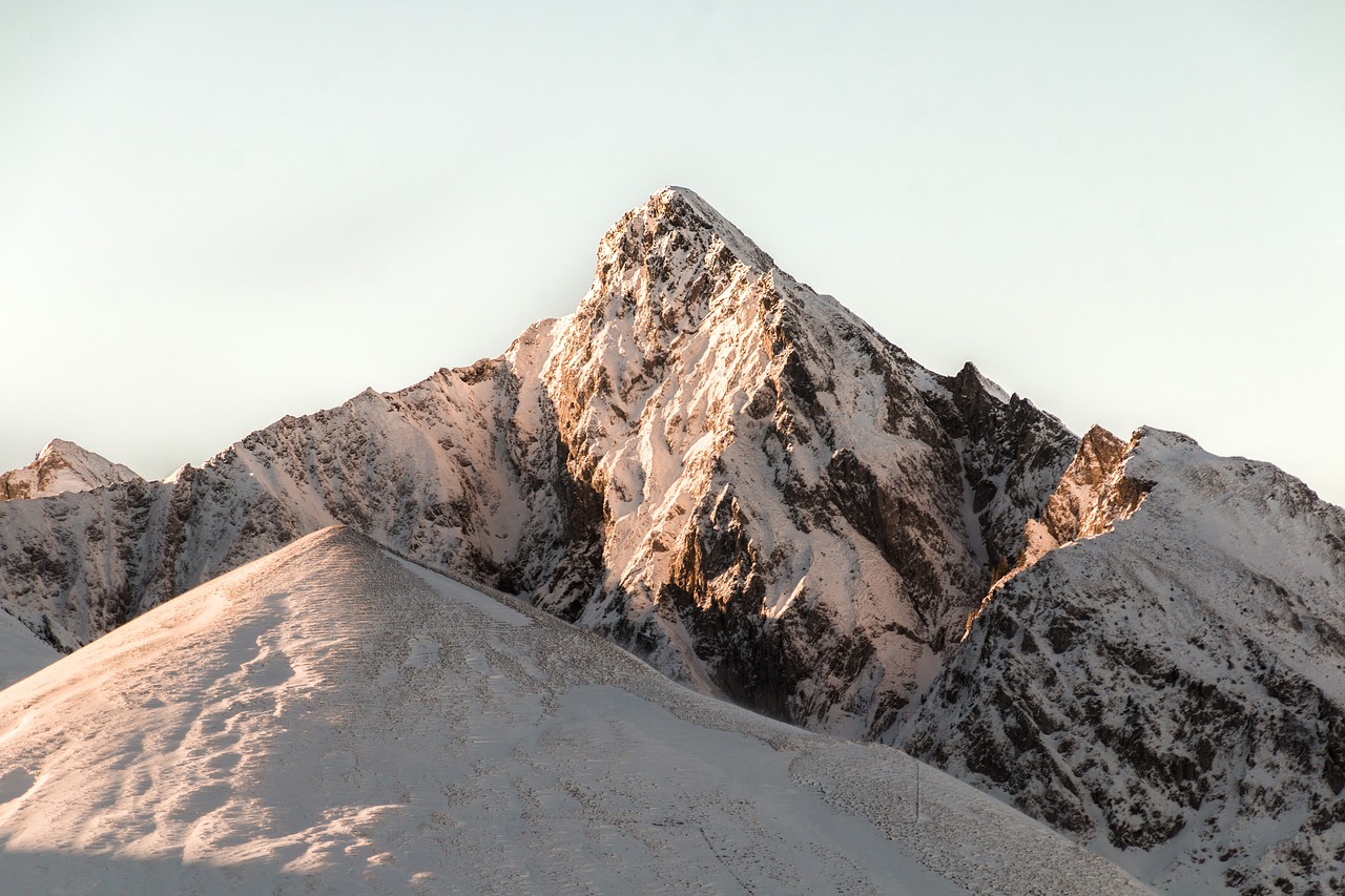 mountain sunrise nature free photo