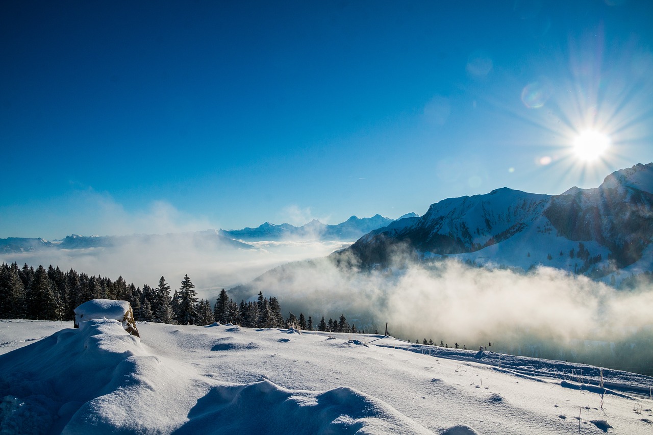 mountain mountains winter free photo