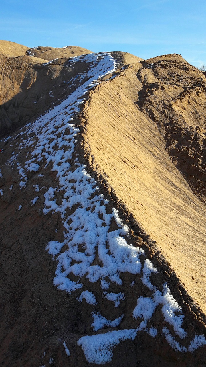 mountain snow dune free photo