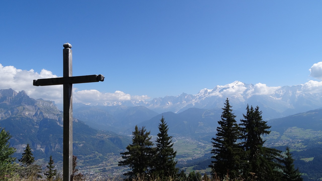 mountain alps cross free photo