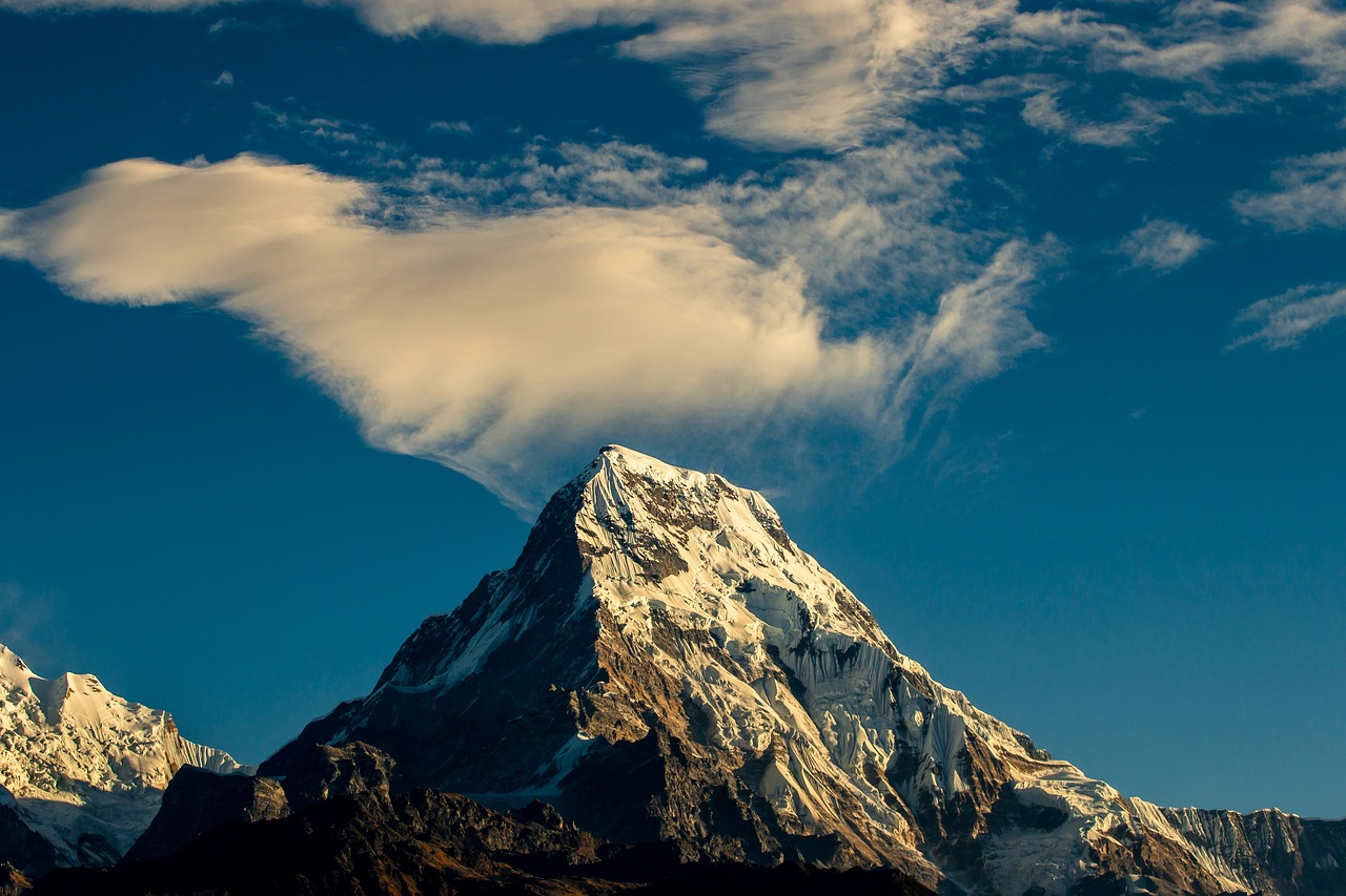 mountain annapurna nature free photo