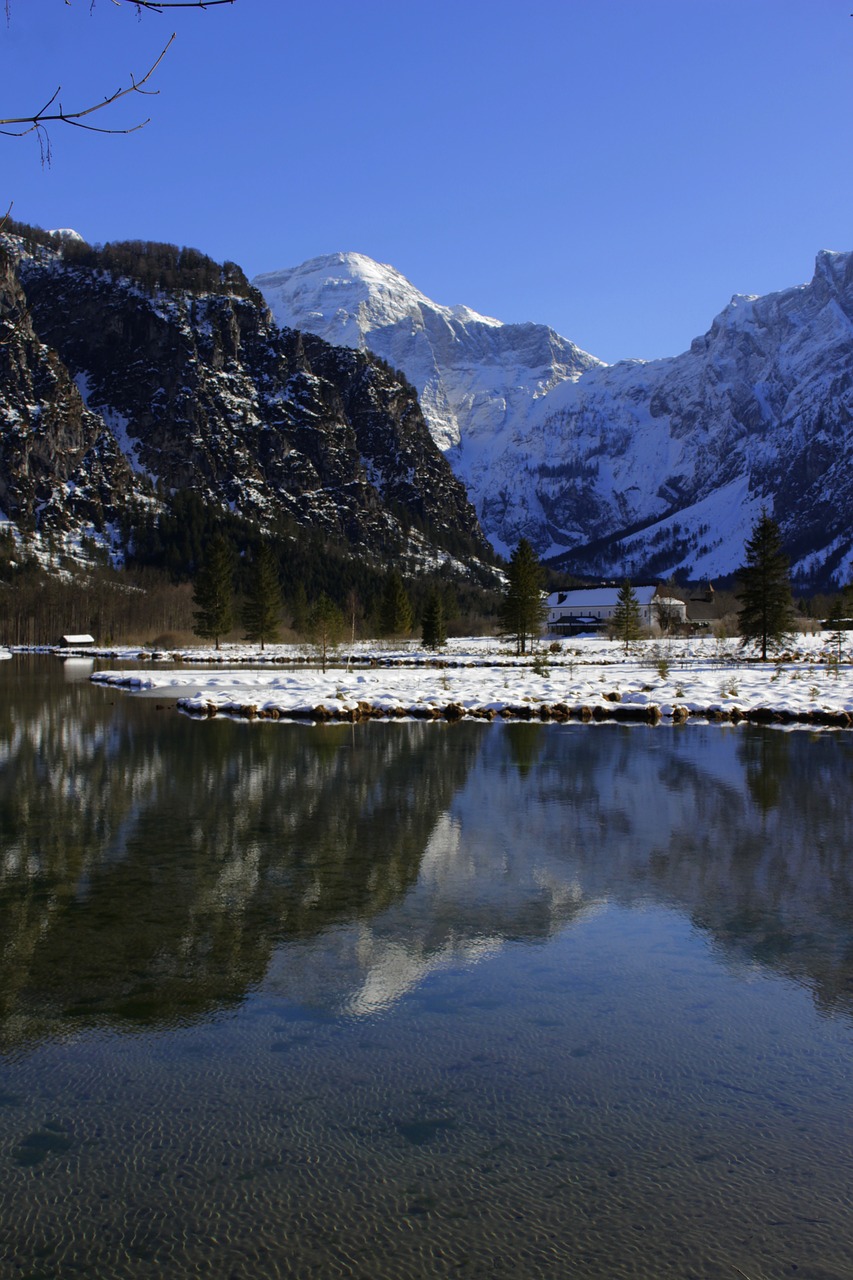 mountain water lake free photo