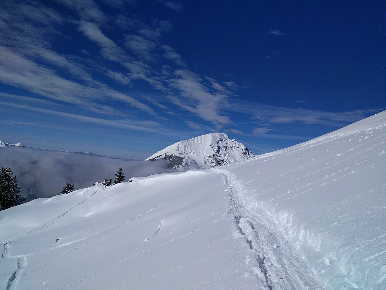 mountain winter snow free photo