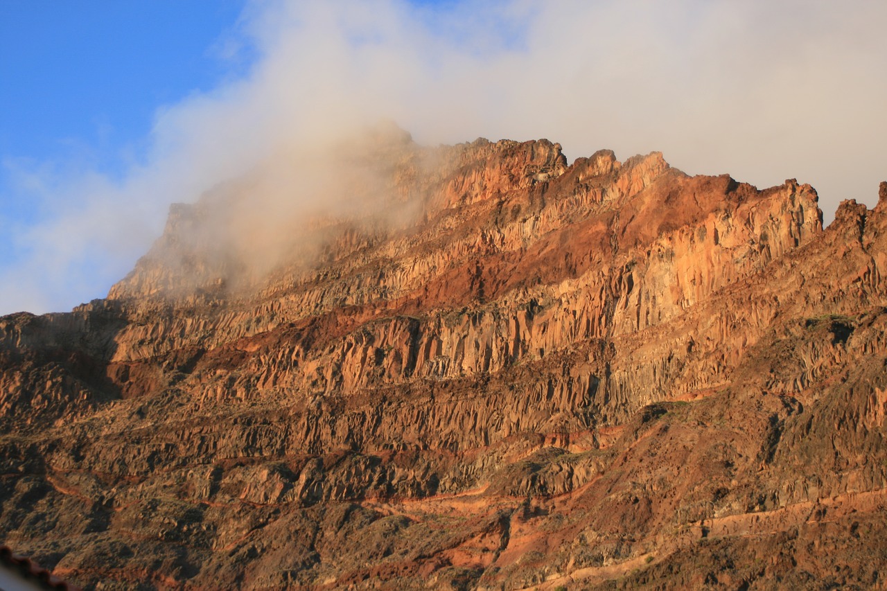 mountain clouds landscape free photo