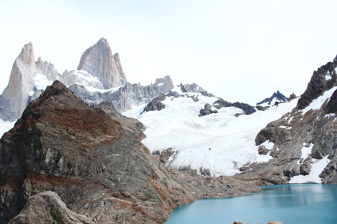 mountain lake argentina free photo