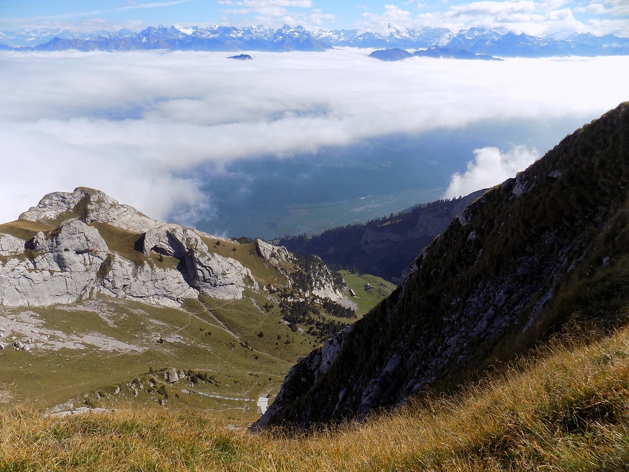 mountain mt pilatus switzerland free photo