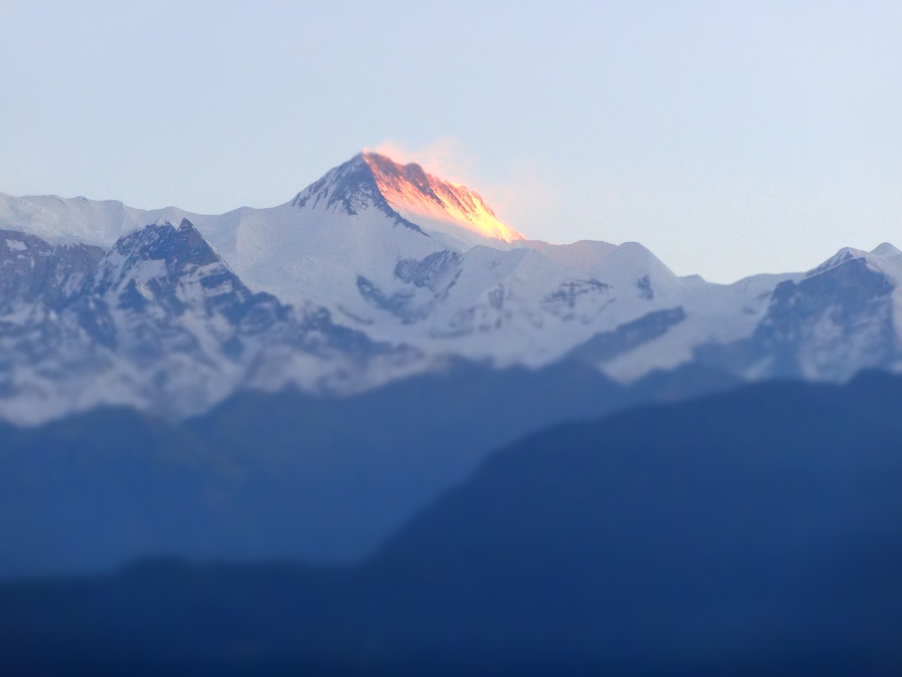 mountain nepal porkara free photo