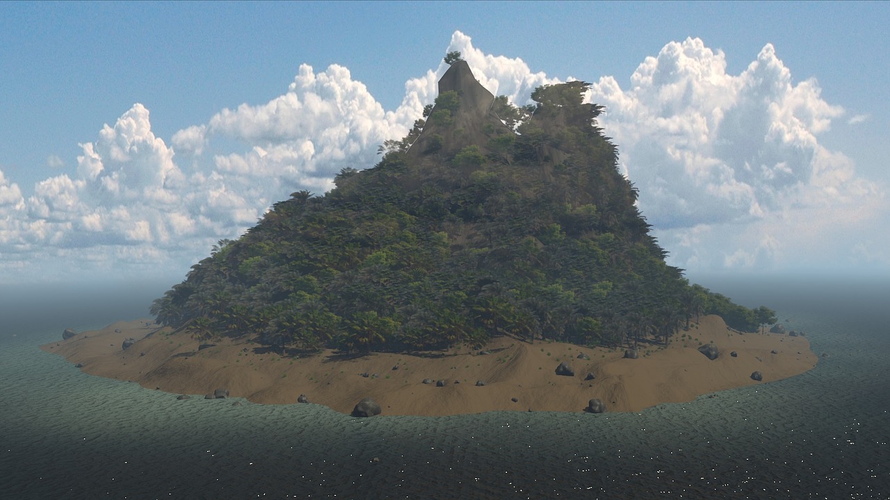 mountain island blender free photo