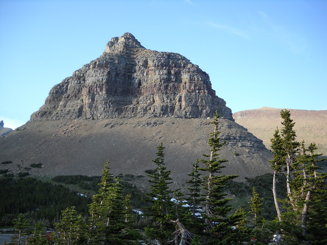 mountain butte peak free photo