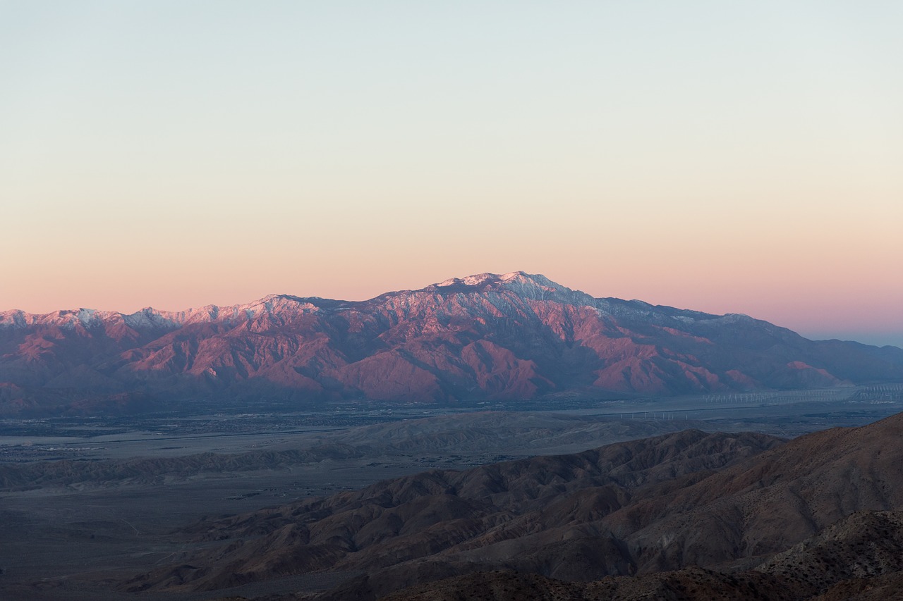 mountain landscape top view free photo